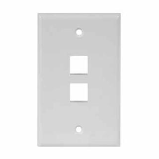 Vericom Blank Cat-5e Dual Wall Plate