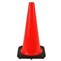 JBC 28 Inch Plain Traffic Cone - Orange