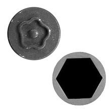 Channell Commercial Corp Self Lock Security Key 5 Point Star Pattern + 7/16