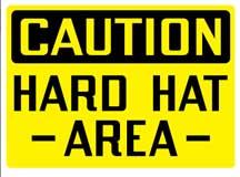 Stonehouse Hard Hat Area Aluminum Sign