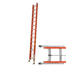 Sunset Ladder 24 Foot E-Z Lightweight Extension Ladder with Auto Levels (300lb)