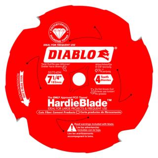 Diablo HardieBlade 7-1/4 Inch x 4 Tooth Fiber Cement Saw Blade