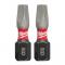 Milwaukee SHOCKWAVE Insert Bit Square Recess #3 (2 Pack)