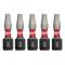 Milwaukee SHOCKWAVE Insert Bit Square Recess #2 (5 Pack)