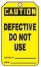 Accuform OSHA Caution Safety 'Defective - Do Not Use' Tag