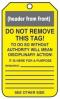 Accuform OSHA Caution Safety 'Defective - Do Not Use' Tag