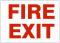 Safehouse Signs Aluminum Fire Exit Sign 7" x 10" 