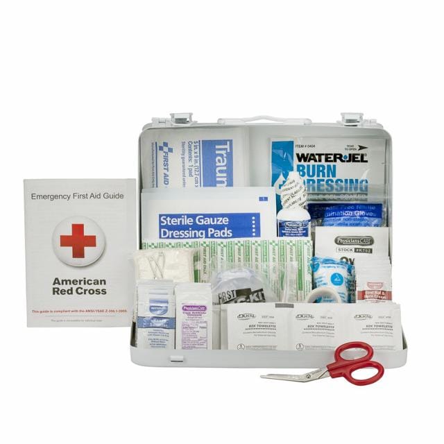 First Aid Only ANSI A 25 Person Metal ANSI 2021 Compliant First Aid Kit ...