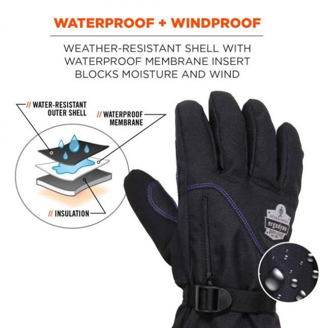 Ergodyne ProFlex 825WP Thermal Waterproof Winter Work Gloves GME Supply