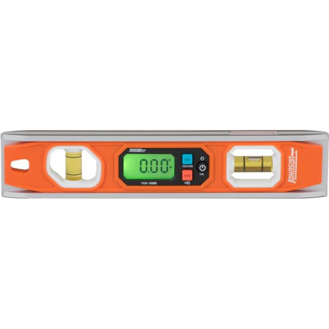 Johnson Level 12-Inch Magnetic Torpedo Level - Big J Orange Contractor Grade