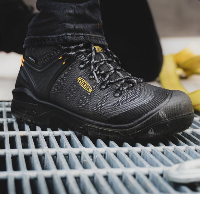 Keen Men's Dearborn 6 Inch Waterproof Work Boots with Carbon-Fiber Toe