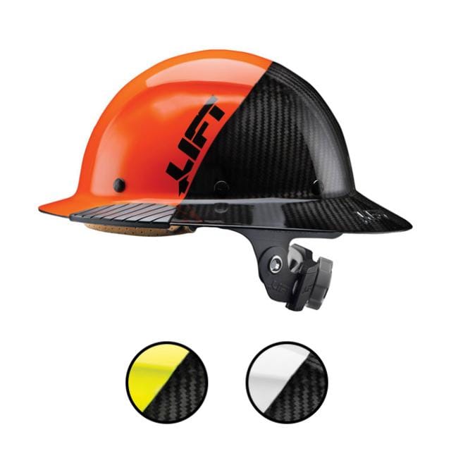 Lift Safety DAX Fifty 50 Carbon Fiber Full Brim Hard Hat