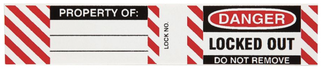 Brady Lockout Tagout Padlock Labels - GME Supply