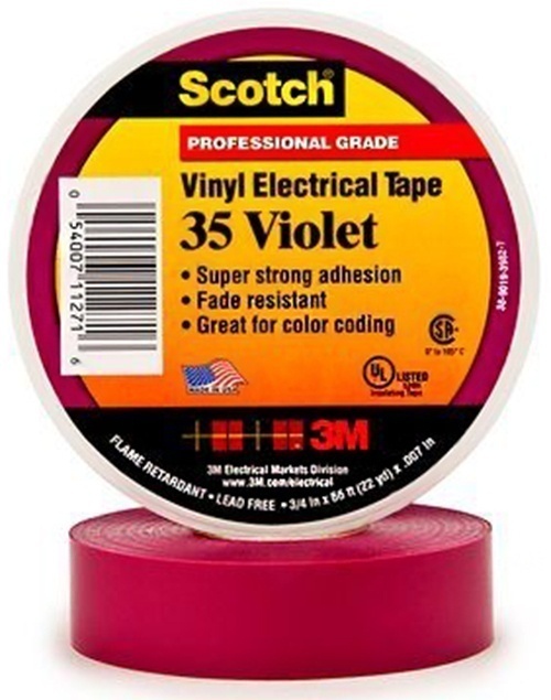 3M Scotch 35 Vinyl Color Coding Electrical Tape