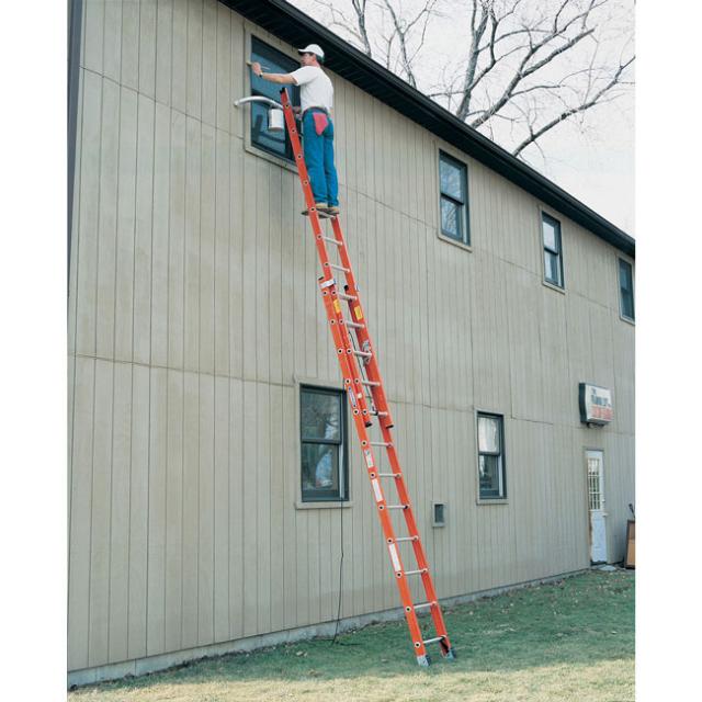 Werner Fiberglass DRung 40 Foot Extension Ladder Type IA