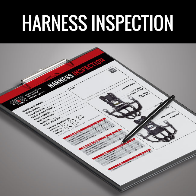 Harness inspection form by GME Supply