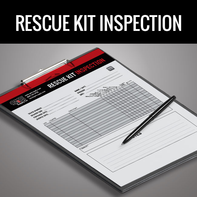 Rescue kit inspection form by GME Supply