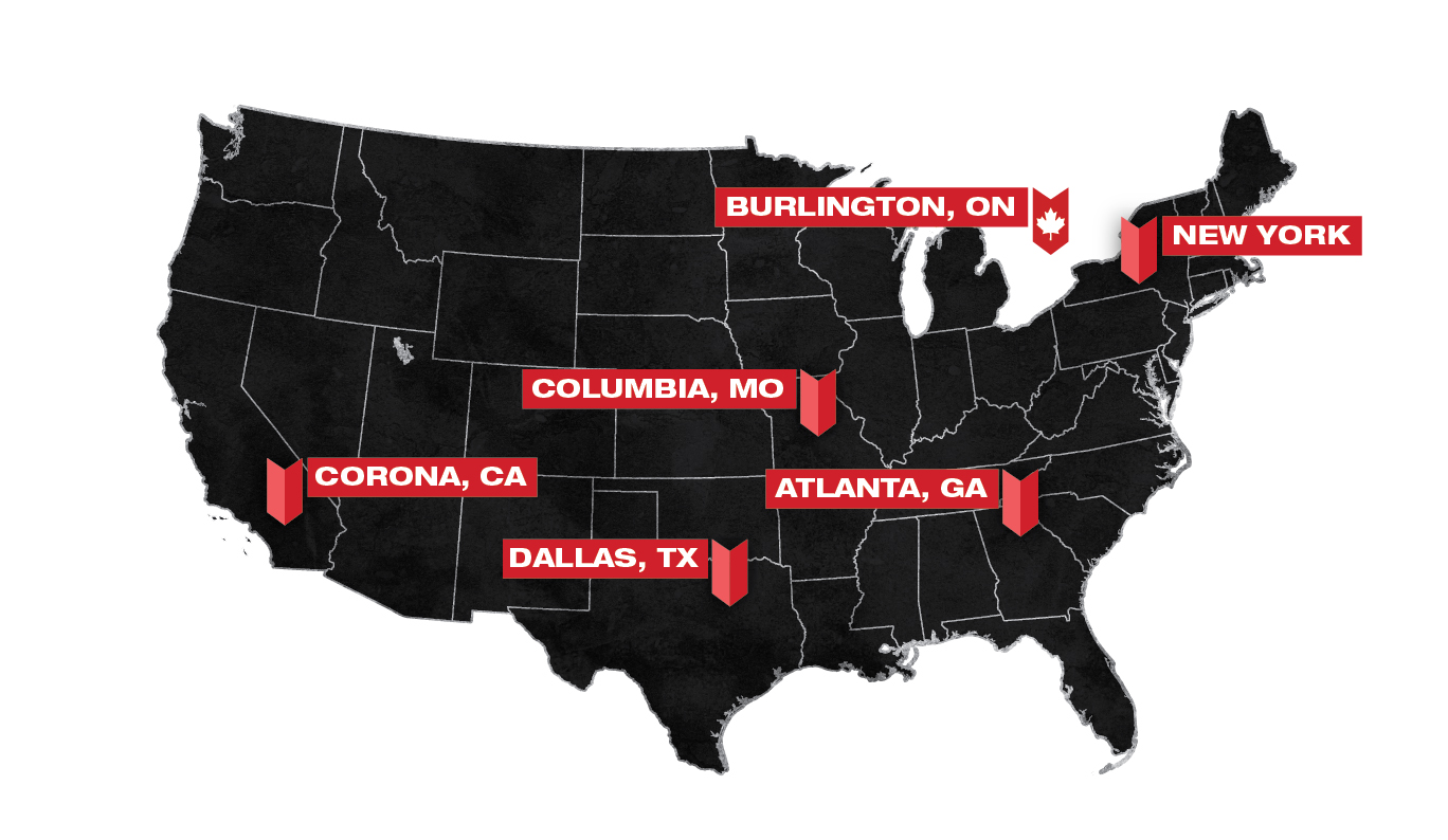 GME Supply has store front distribution in 4 locations and nearly a dozen distribute warehouses across the United States