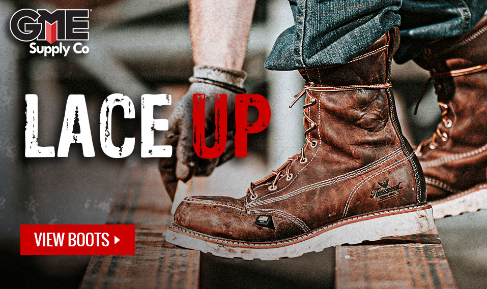 Work boots at GME Supply