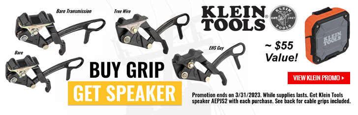  Buy Select Klein Grips - Get a Free Bluetooth Speaker