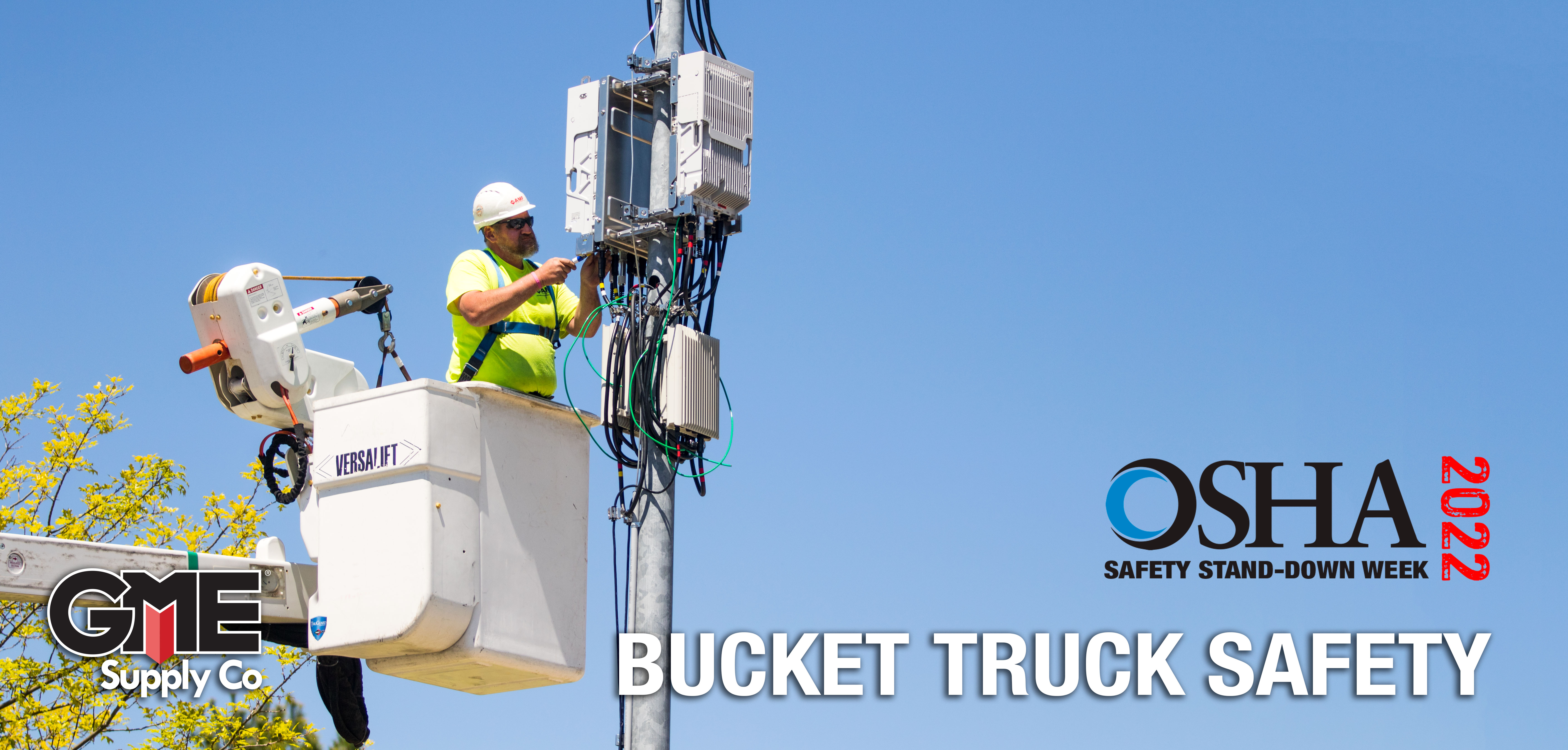 Person Working in a Bucket Truck