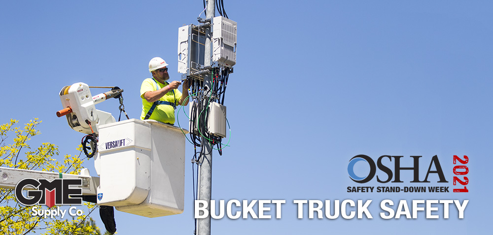 Person Working in a Bucket Truck