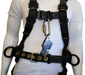 3/8" Safety Cable Wire Rope Grab Device w/ Carabiner and Pouch (RG-5000)