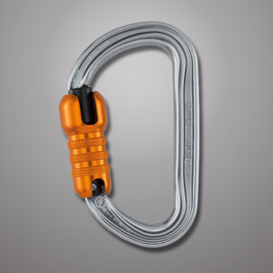 thumbnail image 2 of Outdoor Sports 25KN O-Shaped Steel Screw Lock Carabiner Clip For Climbing Hiking 2 of 14