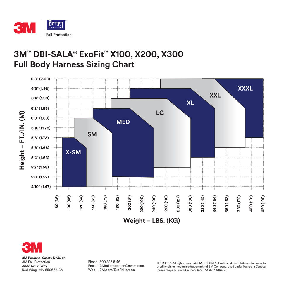 3M DBI-SALA ExoFit X200 Comfort Telecom Positioning/Climbing Harness from GME Supply