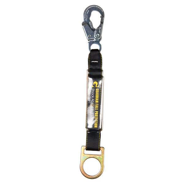 Guardian 01205 Shock Absorbing Extension Lanyard - Snap Hook End from GME Supply