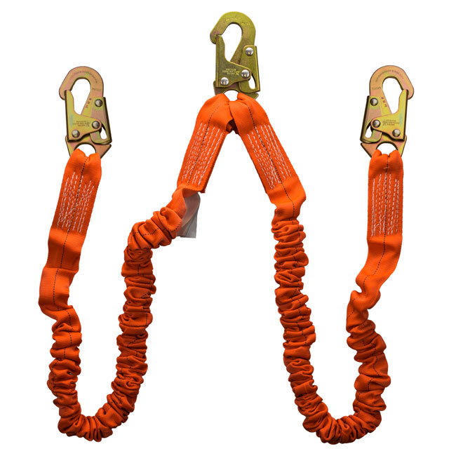 Guardian 01296 Stretch Lanyard with Steel Snap Hooks from GME Supply