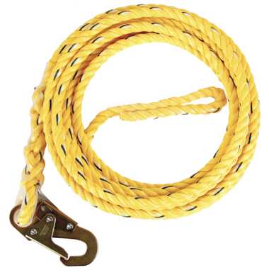 Guardian 5/8 Inch Standard Poly Steel Rope with Snap Hook End from GME Supply