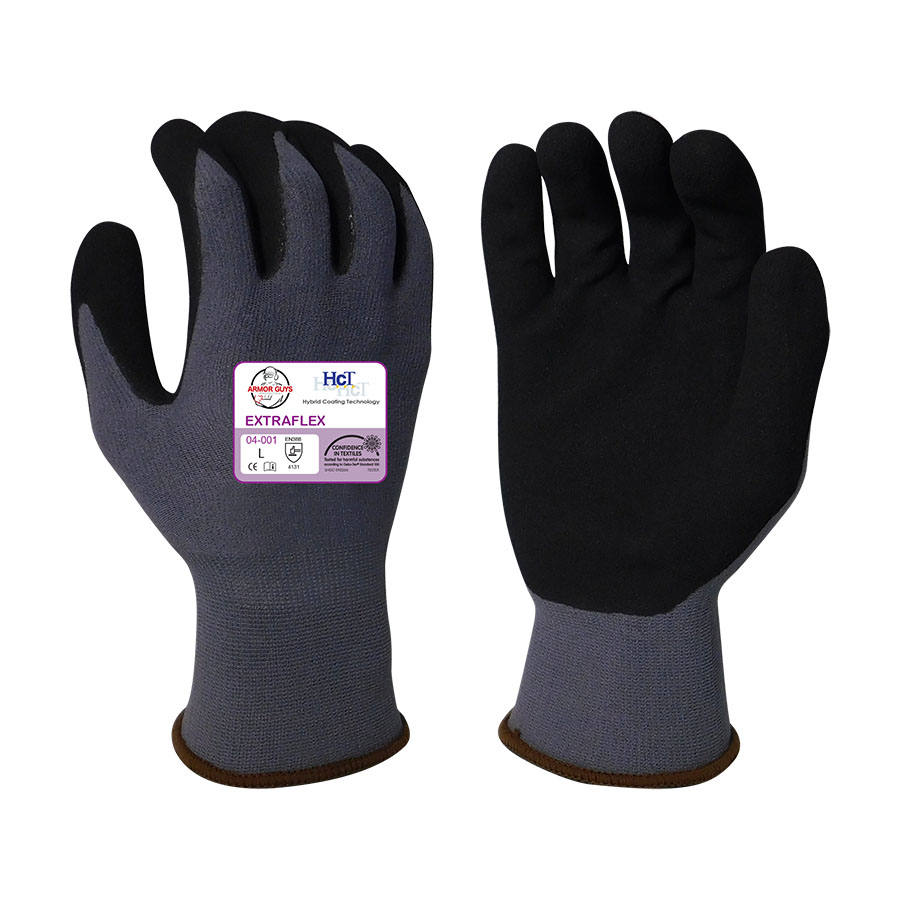 Armor Guys Extraflex 15G MicroFoam Nitrile Palm Gray Gloves from GME Supply