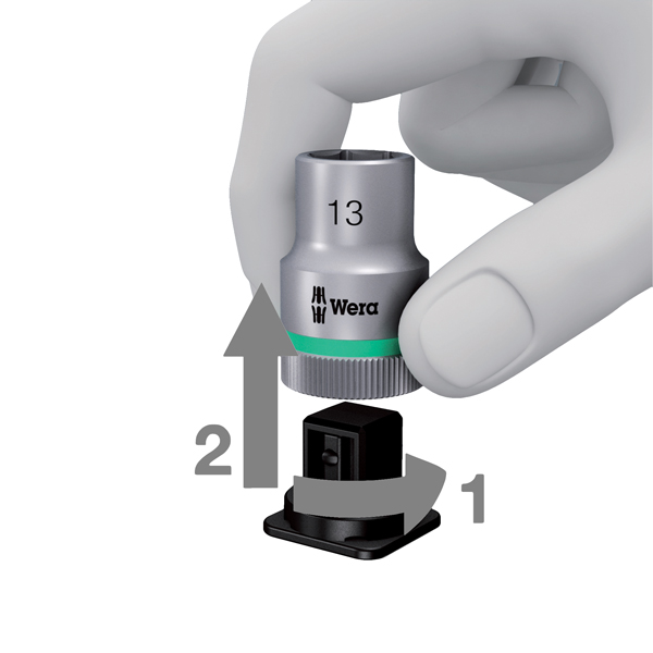 8740 C HF 1 Zyklop Bit Socket Set with 1/2 Inch Drive, with Holding Function from GME Supply