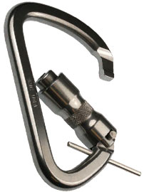 PMI 102100, 4.6" x 2.8" SMC FP Lite Alloy Carabiner with 1" Gate