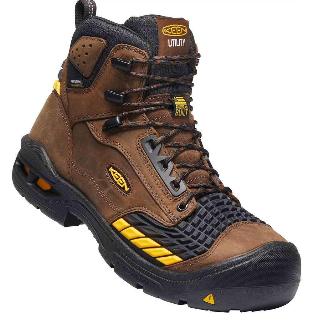 Keen Men's Troy 6 Inch Waterproof Boots with Carbon Fiber Toe from GME Supply