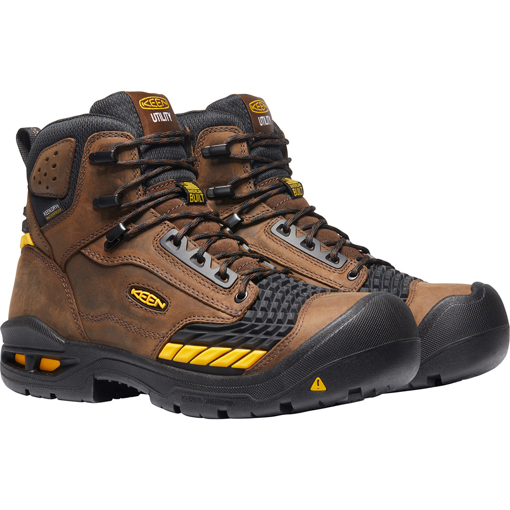Keen Men's Troy 6 Inch Waterproof Boots with Carbon Fiber Toe from GME Supply