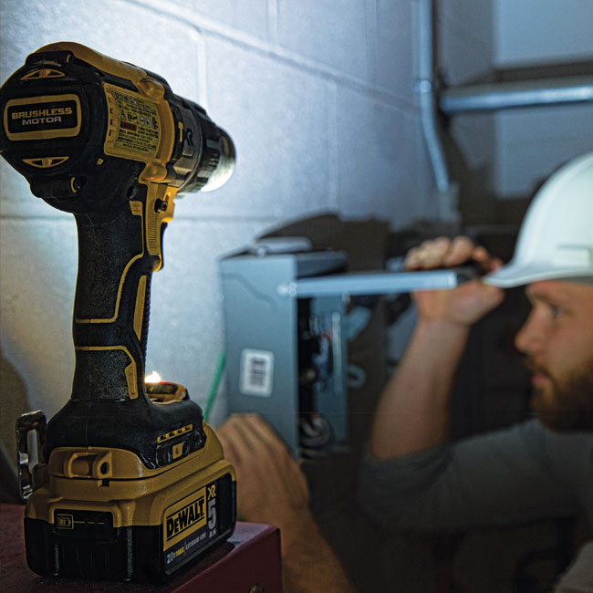 Blue top dewalt drill