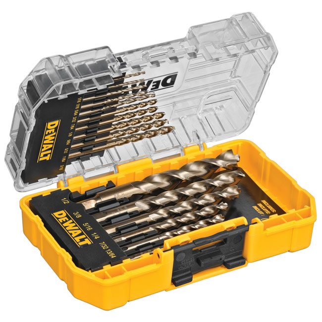 DeWALT Pilot Point 16 Piece Drill Bit Set with Case from GME Supply