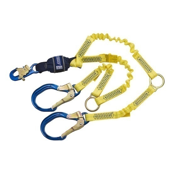DBI Sala 1246152 FORCE2 Elastic Shock Absorbing Rescue Lanyard with Steel Hooks from GME Supply