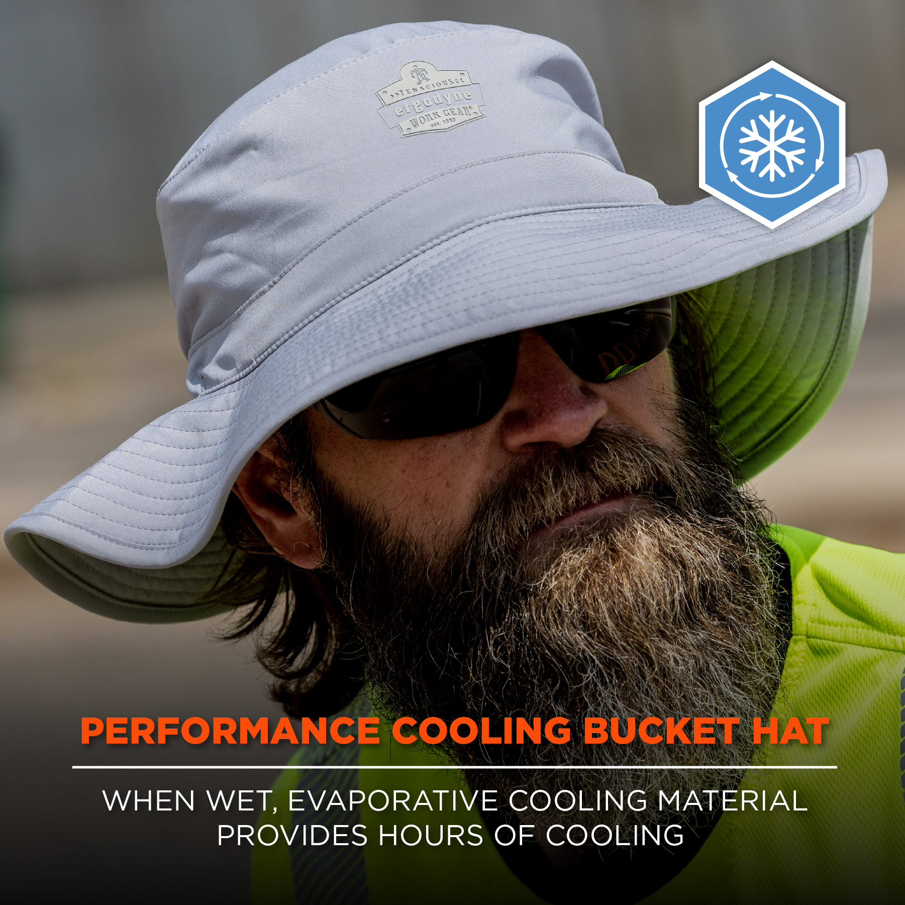 Ergodyne Chill-Its 8939 Cooling Bucket Hat