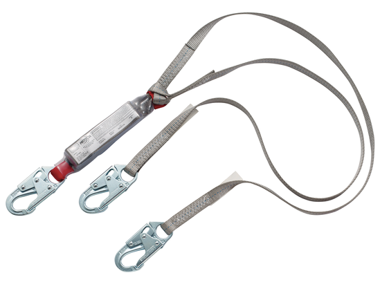 Protecta 1342010 Pro 420 lb Capacity Twin Leg Lanyard with Snap Hooks from GME Supply