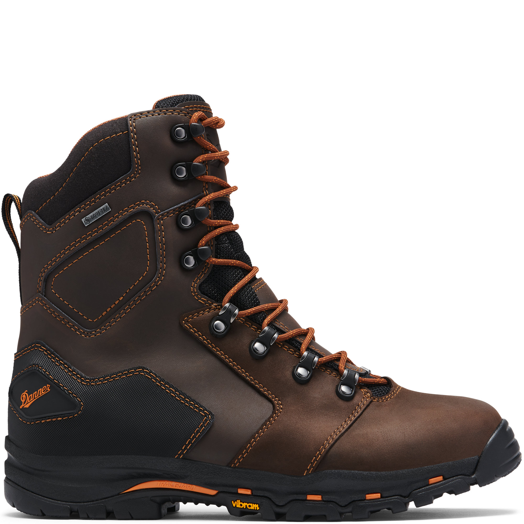 LaCrosse Men's Vicious 8 Inch Work Boots with Composite Toe (Brown) from GME Supply