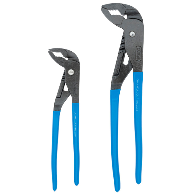 Channellock 2 Piece Griplock Tongue and Groove Plier Set from GME Supply