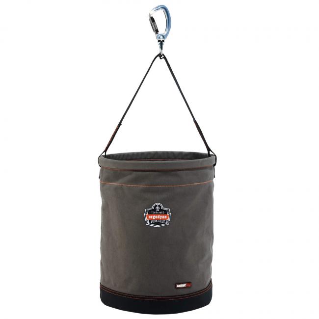 Ergodyne 5945 Arsenal XL Leather Bottom Canvas Bucket with Swiveling Carabiner from GME Supply