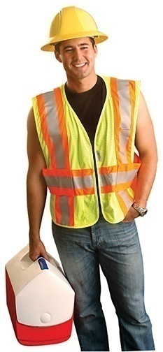 LUX-SC2TZ OccuNomix High Visibiliity Yellow Safety Vest LUX SC2TZ from GME Supply