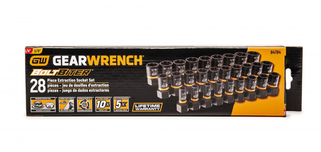 Gearwrench Bolt Biter Impact Extraction Socket Set | 84783 from GME Supply