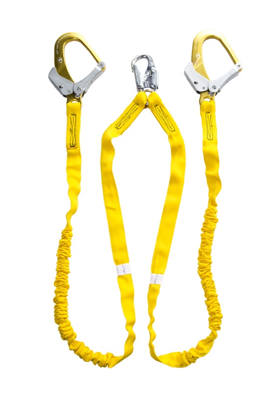 Guardian 21215 Internal Shock Lanyard with Aluminum Rebar Hooks from GME Supply