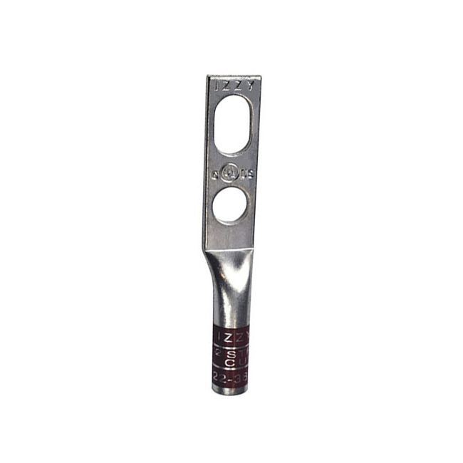 Izzy 2 Hole #2 Stranded Wire Lug (50 Pack) from GME Supply
