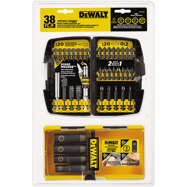 DeWALT 38-Piece Impact Driver Ready Accessory Set from GME Supply